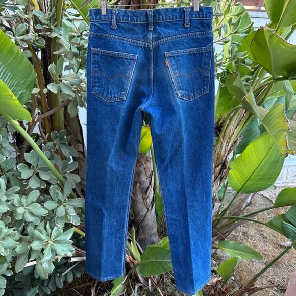 Vintage 1980s Levi’s 646 Orange Tab Jeans Talon 42 Zipper 34x30 - Picture 6 of 8
